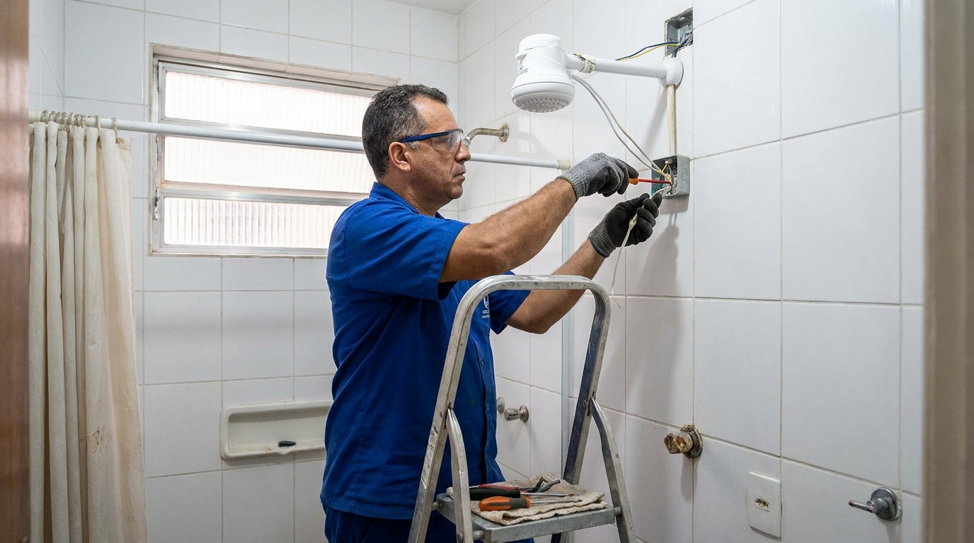 Instalação de Chuveiro Elétrico perto de mim em Sorocaba‑SP
