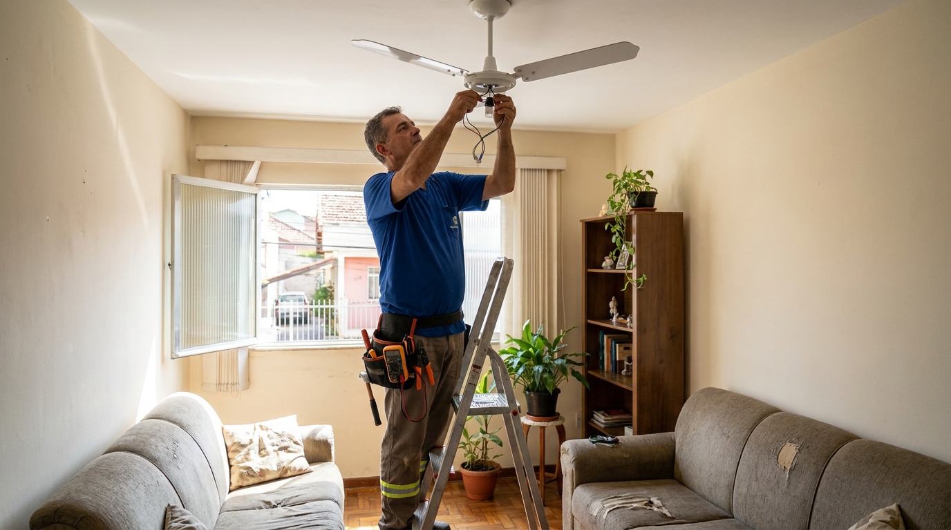 Instalação de Ventilador de Teto perto de mim em Sorocaba‑SP